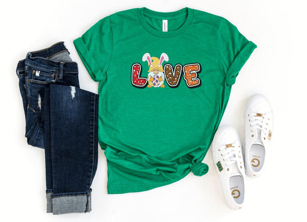 T-Shirt-Love Easter T-Shirt-S-Heather Kelly-Jack N Roy
