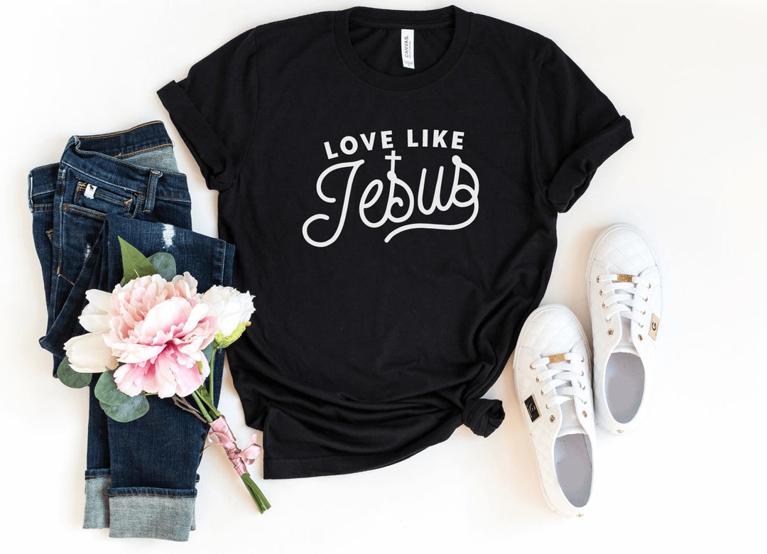Shirts & Tops-Love Like Jesus T-Shirt-S-Black-Jack N Roy