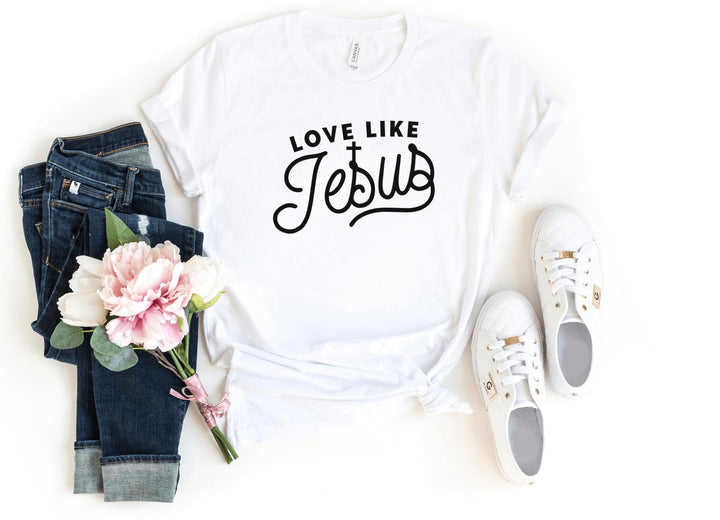 Shirts & Tops-Love Like Jesus T-Shirt-S-White-Jack N Roy