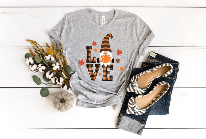Shirts & Tops-Lovely Fall Gnome T-Shirt-S-Athletic Heather-Jack N Roy