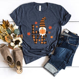 T-Shirt-Lovely Fall Gnome T-Shirt-S-Heather Navy-Jack N Roy