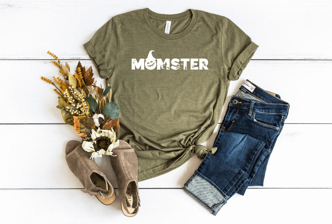 Shirts & Tops-MOMster T-Shirt-S-Heather Olive-Jack N Roy