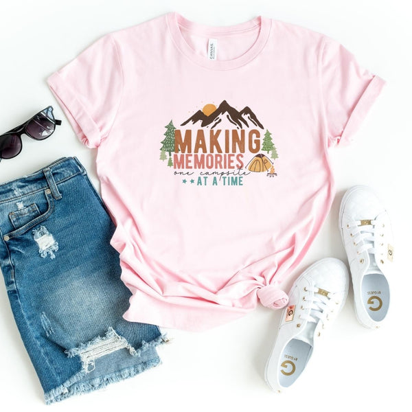 T-Shirt-Making Memories T-Shirt-S-Pink-Jack N Roy