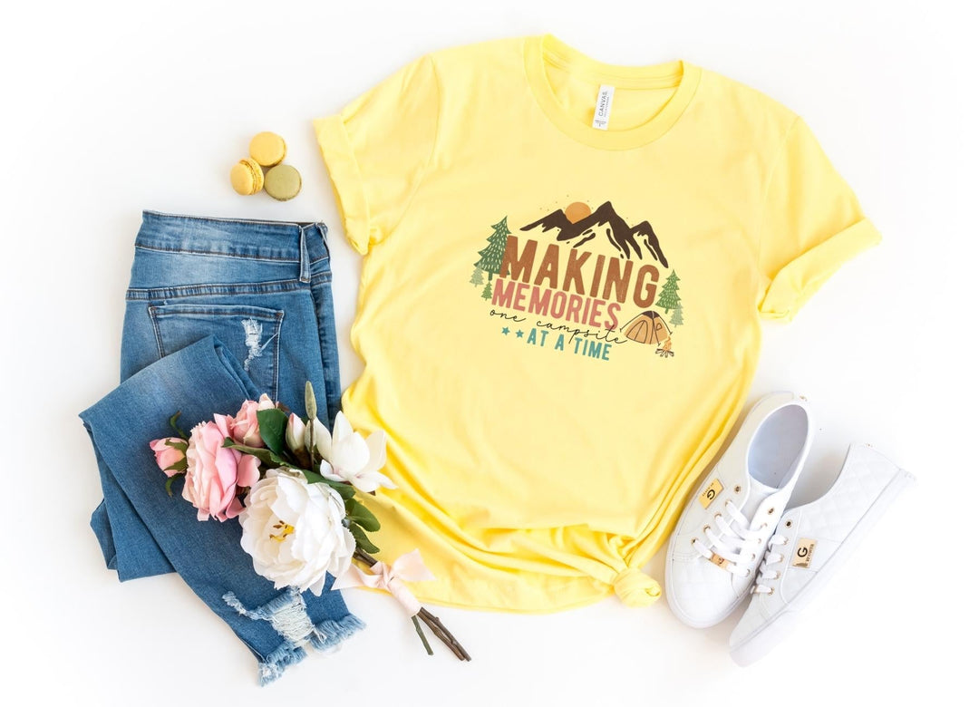 Shirts & Tops-Making Memories T-Shirt-S-Yellow-Jack N Roy