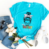 T-Shirt-Mama Bunny T-Shirt-S-Turquoise-Jack N Roy