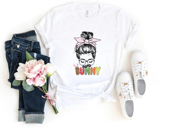 T-Shirt-Mama Bunny T-Shirt-S-White-Jack N Roy