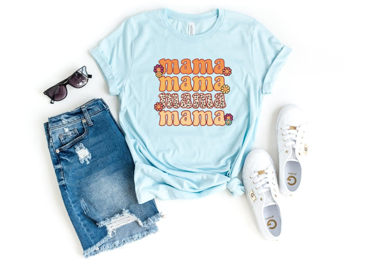 Shirts & Tops-Mama Mama Mama T-Shirt-S-Heather Ice Blue-Jack N Roy