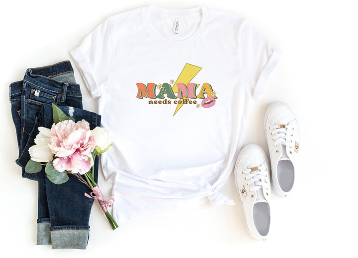 Shirts & Tops-Mama Needs Coffee T-Shirt-S-White-Jack N Roy