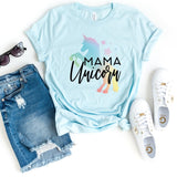 T-Shirt-Mama Unicorn T-Shirt-S-Heather Ice Blue-Jack N Roy