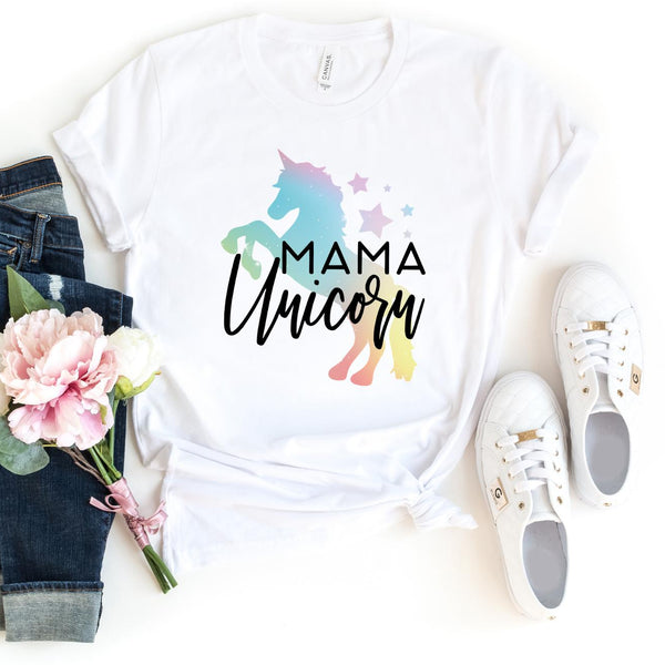 T-Shirt-Mama Unicorn T-Shirt-S-White-Jack N Roy