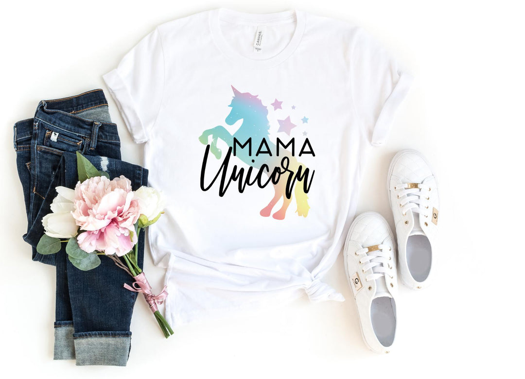 Shirts & Tops-Mama Unicorn T-Shirt-S-White-Jack N Roy