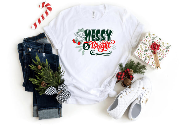T-Shirt-Messy & Bright T-Shirt-S-White-Jack N Roy