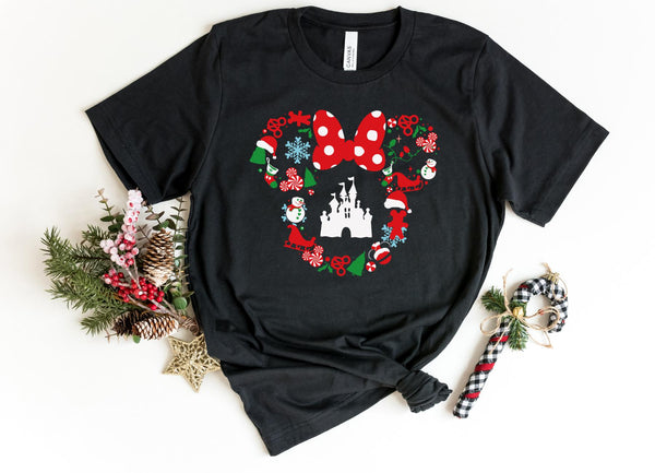 T-Shirt-Mickey Mouse Christmas T-Shirt-S-Black-Jack N Roy