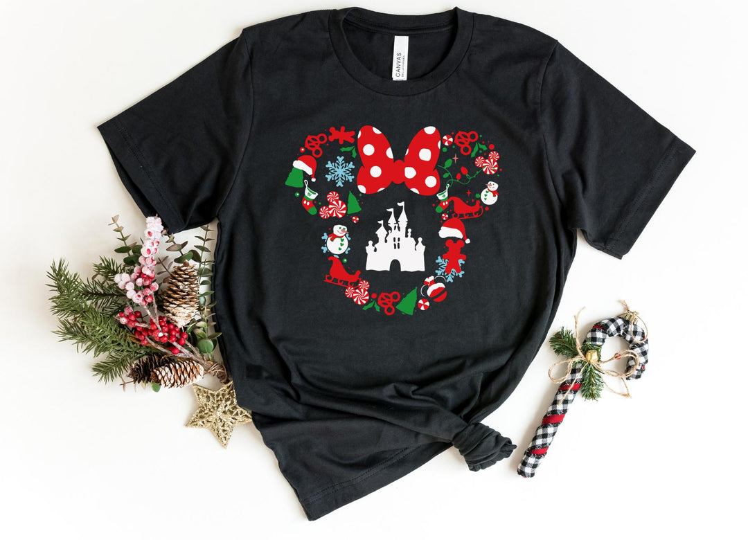 Shirts & Tops-Mickey Mouse Christmas T-Shirt-S-Black-Jack N Roy