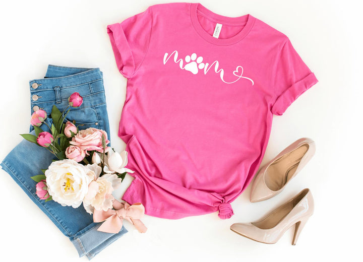 Shirts & Tops-Mom Paw T-Shirt-S-Charity Pink-Jack N Roy