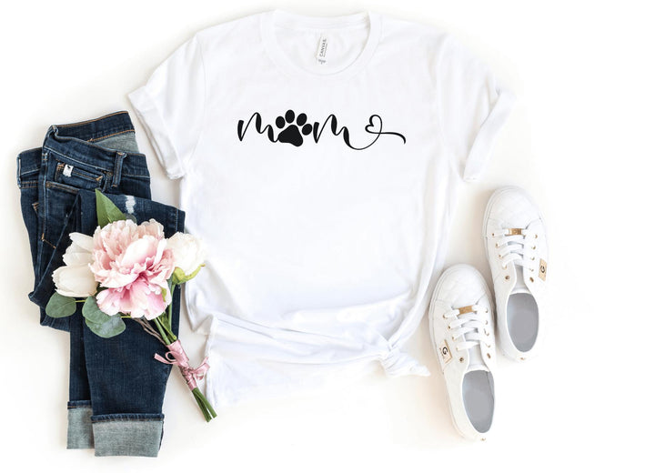 Shirts & Tops-Mom Paw T-Shirt-S-White-Jack N Roy