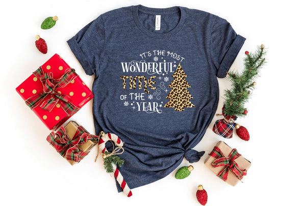 T-Shirt-Most Wonderful Time Of The Year T-Shirt-S-Heather Navy-Jack N Roy