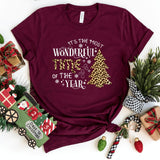 T-Shirt-Most Wonderful Time Of The Year T-Shirt-S-Maroon-Jack N Roy