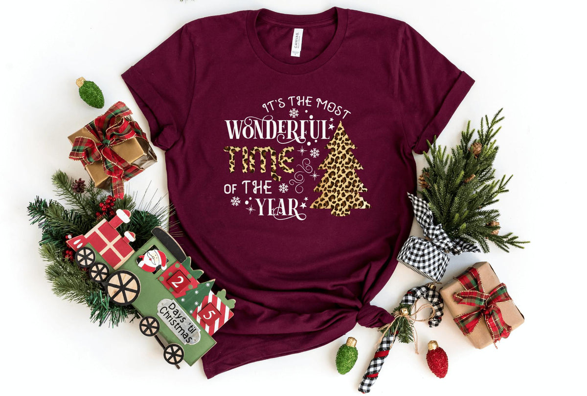 T-Shirt-Most Wonderful Time Of The Year T-Shirt-S-Maroon-Jack N Roy