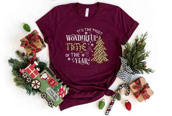 T-Shirt-Most Wonderful Time Of The Year T-Shirt-S-Maroon-Jack N Roy
