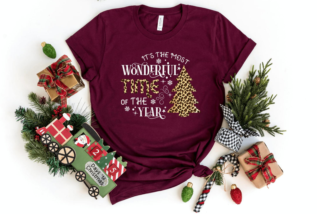 Shirts & Tops-Most Wonderful Time Of The Year T-Shirt-S-Maroon-Jack N Roy