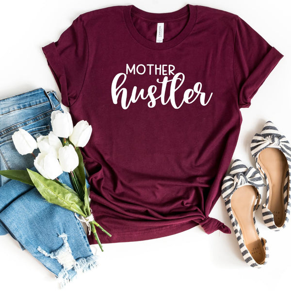 T-Shirt-Mother Hustler T-Shirt-S-Maroon-Jack N Roy