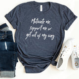 T-Shirt-Motivate me - Support me T-Shirt-S-Heather Navy-Jack N Roy