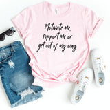 T-Shirt-Motivate me - Support me T-Shirt-S-Pink-Jack N Roy