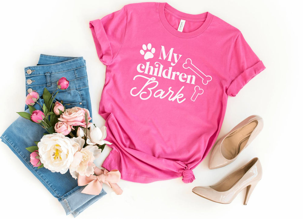 Shirts & Tops-My Children Bark T-Shirt-S-Charity Pink-Jack N Roy