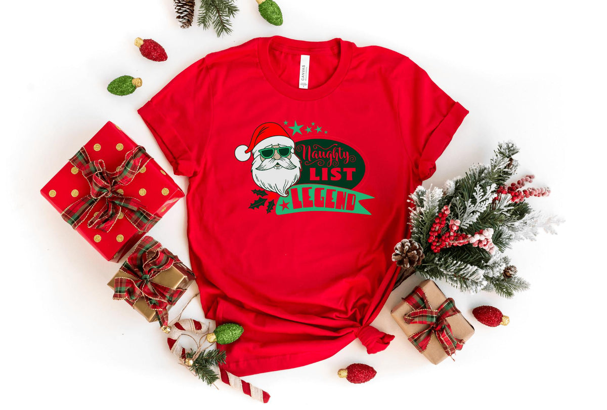 T-Shirt-Naughty List Legend T-Shirt-S-Red-Jack N Roy