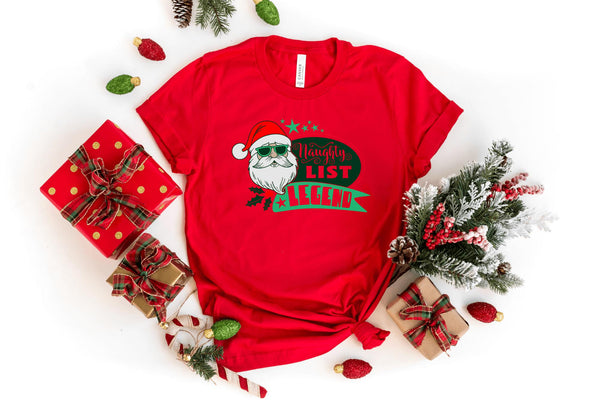 T-Shirt-Naughty List Legend T-Shirt-S-Red-Jack N Roy
