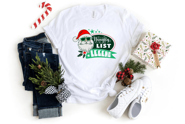 T-Shirt-Naughty List Legend T-Shirt-S-White-Jack N Roy