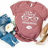 T-Shirt-Nerd Mama T-Shirt-S-Heather Mauve-Jack N Roy
