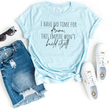 T-Shirt-No Drama T-Shirt-S-Heather Ice Blue-Jack N Roy