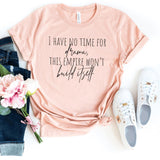 T-Shirt-No Drama T-Shirt-S-Heather Peach-Jack N Roy