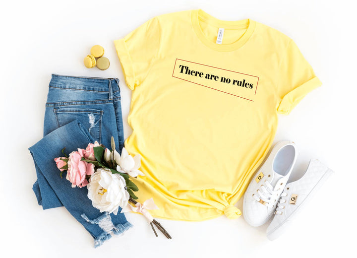 Shirts & Tops-No Rules T-Shirt-S-Yellow-Jack N Roy