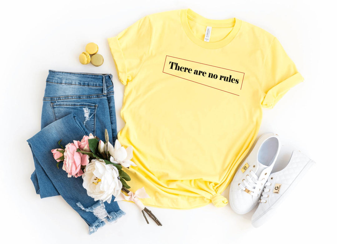 Shirts & Tops-No Rules T-Shirt-S-Yellow-Jack N Roy