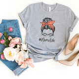 T-Shirt-Nurse Life (Bun) T-Shirt-S-Athletic Heather-Jack N Roy