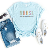 T-Shirt-Nurse: Love Inspire Heal T-Shirt-S-Heather Ice Blue-Jack N Roy