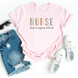 T-Shirt-Nurse: Love Inspire Heal T-Shirt-S-Pink-Jack N Roy