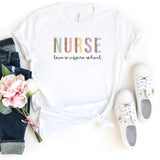 T-Shirt-Nurse: Love Inspire Heal T-Shirt-S-White-Jack N Roy