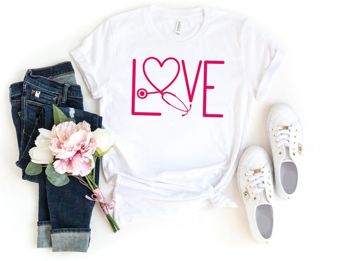 Shirts & Tops-Nurse Love T-Shirt-S-White-Jack N Roy