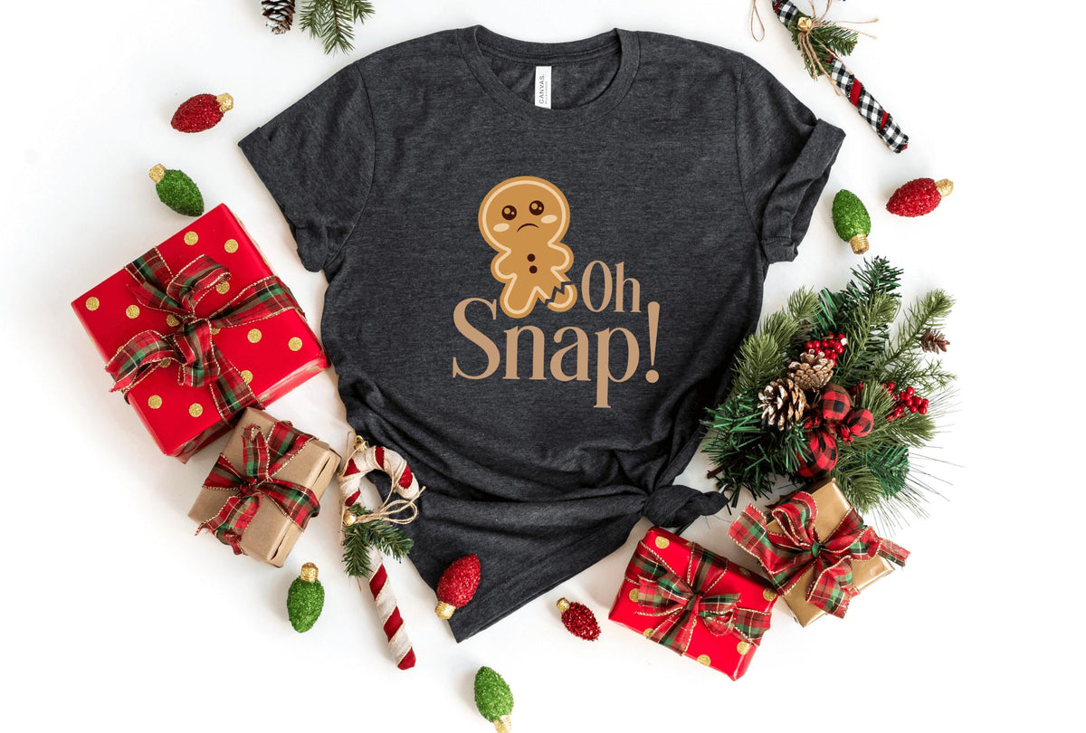 T-Shirt-Oh Snap! T-Shirt-S-Dark Grey Heather-Jack N Roy