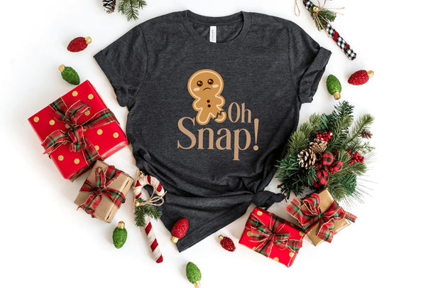 T-Shirt-Oh Snap! T-Shirt-S-Dark Grey Heather-Jack N Roy