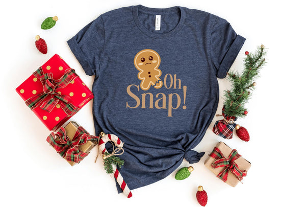T-Shirt-Oh Snap! T-Shirt-S-Heather Navy-Jack N Roy