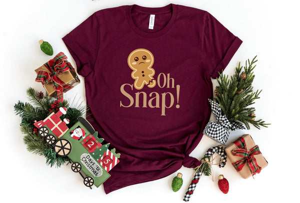 T-Shirt-Oh Snap! T-Shirt-S-Maroon-Jack N Roy