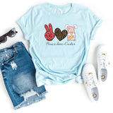 T-Shirt-Peace Love Easter T-Shirt-S-Heather Ice Blue-Jack N Roy