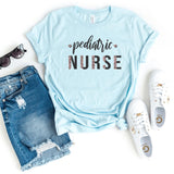 T-Shirt-Pediatric Nurse T-Shirt-S-Heather Ice Blue-Jack N Roy