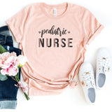T-Shirt-Pediatric Nurse T-Shirt-S-Heather Peach-Jack N Roy