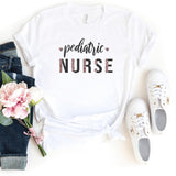 T-Shirt-Pediatric Nurse T-Shirt-S-White-Jack N Roy